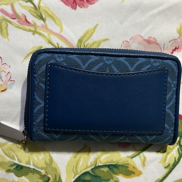 Small Pebbled denim Wallet